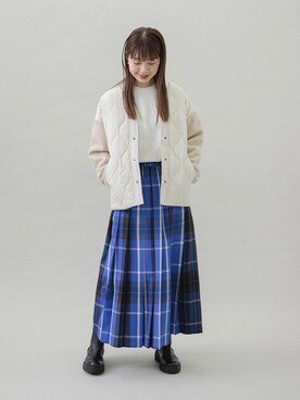 「SonnyLabel」｜「アイテム（ブーツ）」を使った、yukaさん（レディース・165cm）の秋コーディネート