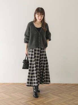 「SonnyLabel」｜「アイテム（ブーツ）」を使った、yukaさん（レディース・165cm）の秋コーディネート