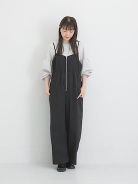 「URBAN RESEARCH Sonny Label（アーバンリサーチサニーレーベル）のアイテム（オールインワン・サロペット）」を使った、yukaさん（レディース・165cm）の秋コーディネート