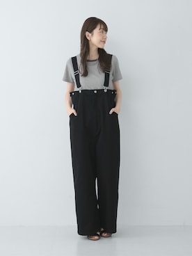 「URBAN RESEARCH Sonny Label（アーバンリサーチサニーレーベル）のアイテム（オールインワン・サロペット）」を使った、yukaさん（レディース・165cm）の夏コーディネート