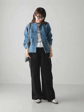 「URBAN RESEARCH Sonny Label（アーバンリサーチサニーレーベル）のアイテム（デニムジャケット）」を使った、yukaさん（レディース・165cm）の秋コーディネート