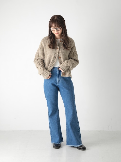 WEB/一部店舗限定』NaokoTakayamaニットカーディガン（カーディガン