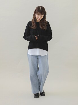 「SonnyLabel」｜「アイテム（ブーツ）」を使った、yukaさん（レディース・165cm）の秋コーディネート