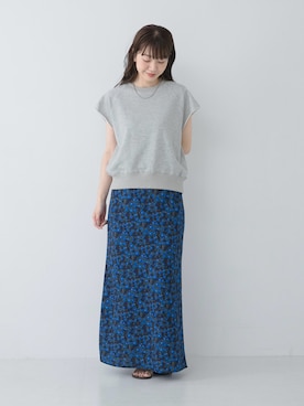 「SonnyLabel」｜「アイテム（スウェット）」を使った、yukaさん（レディース・165cm）の夏コーディネート