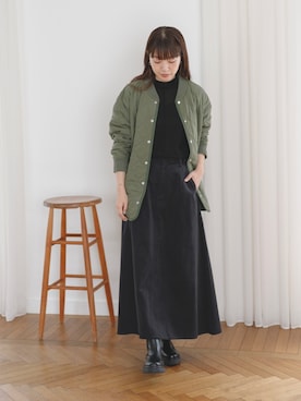 「SonnyLabel」｜「アイテム（ブルゾン）」を使った、yukaさん（レディース・165cm）の秋コーディネート