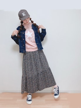 Gilda♡ᵕ̈*⑅さん(レディース・163cm)の春コーディネート