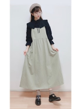 「salut!（サリュ!）のアイテム（帽子）」を使った、Gilda♡ᵕ̈*⑅さん（レディース・163cm）の秋コーディネート