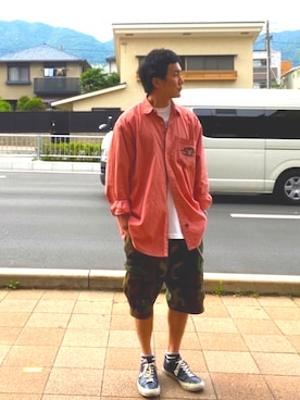 「POLO COUNTRY（ポロカントリー）のアイテム」を使った、tsutomuneさん（メンズ・180cm）の春コーディネート