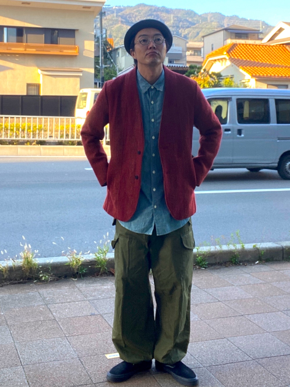 ISSEY MIYAKE MEN ノーカラー ジャケット ISSEY MIYAKE】Made in Japan collarless jacket（イッセイ