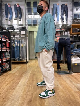 「BACK NUMBER（バックナンバー）のアイテム（スウェットパンツ）」を使った、hrowさん（メンズ・165cm）の冬コーディネート