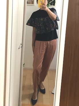 「ivory court（アイボリーコート）のアイテム」を使った、Ring-go'roundさん（レディース・153cm）の秋コーディネート