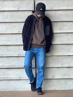 「秋のコーデ」｜「UNIQLO（ユニクロ）のアイテム（パーカー）」を使った、masastepさん（メンズ・178cm）の秋コーディネート