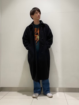 「KBF（ケイビーエフ）のアイテム」を使った、kyoroさん（メンズ・177cm）の秋コーディネート