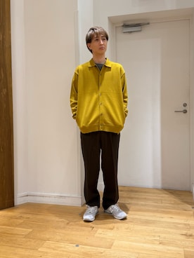 「URBAN RESEARCH DOORS（アーバンリサーチドアーズ）の『XLサイズ/WEB限定/仁村紗和さん着用』『UR TECH 200日ニット』シャツ カーディガン（カーディガン/ボレロ）」を使った、kyoroさん（メンズ・177cm）の秋コーディネート