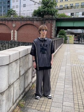 「KBF（ケイビーエフ）のアイテム」を使った、kyoroさん（メンズ・177cm）の夏コーディネート