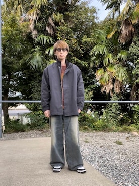 「アイテム（モッズコート）」を使った、kyoroさん（メンズ・177cm）の秋コーディネート