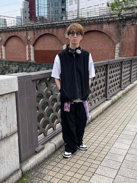 「KBF（ケイビーエフ）のアイテム」を使った、kyoroさん（メンズ・177cm）の春コーディネート