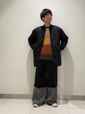 「KBF（ケイビーエフ）のアイテム」を使った、kyoroさん（メンズ・177cm）の秋コーディネート