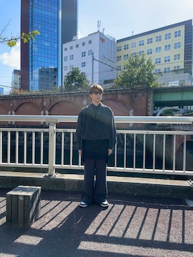 「アイテム（セットアップ）」を使った、kyoroさん（メンズ・177cm）の秋コーディネート