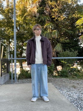 「KBF（ケイビーエフ）のアイテム」を使った、kyoroさん（メンズ・177cm）の冬コーディネート