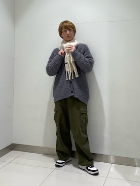 「KBF（ケイビーエフ）のアイテム」を使った、kyoroさん（メンズ・177cm）の冬コーディネート