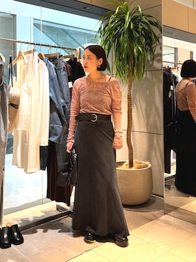 「アイテム（キーホルダー、ブラック系）」を使った、manamiさん（レディース・155cm）の夏コーディネート