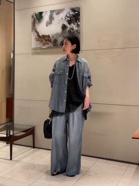 「アイテム（アクセサリー）」を使った、manamiさん（レディース・155cm）の春コーディネート