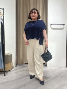 「Jena espace merveilleux(ジェナ エスパスメルヴェイユ)のネジレギャザーパンプス(その他シューズ、ブラック系)」を使った、jiinajena77さん(レディース・159cm)の春コーディネート