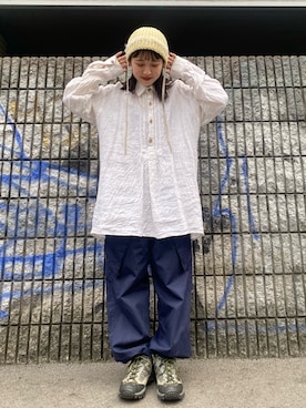 「kaorinomori（カオリノモリ）のアイテム」を使った、asaki9807さん（レディース・153cm）の春コーディネート
