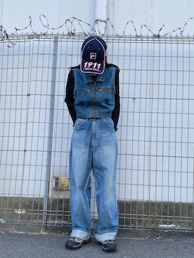 「レーシングキャップ」｜asaki9807さん（レディース・153cm）の夏コーディネート