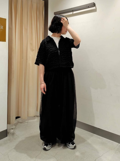 フロッキードットチュールバルーンパンツ