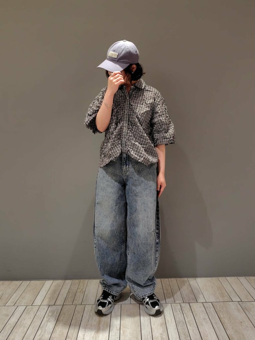 ワッシャーチェックシャツ