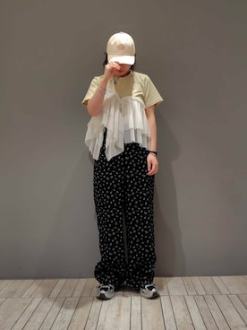 「SMELLY（スメリー）のアイテム」を使った、sisoさん（レディース・153cm）の夏コーディネート