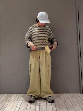 「アイテム（財布）」を使った、まるさん（レディース・153cm）の秋コーディネート