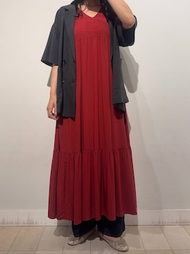 「アイテム（ワンピース/ドレス）」を使った、soyosukeさん（レディース・170cm）の秋コーディネート