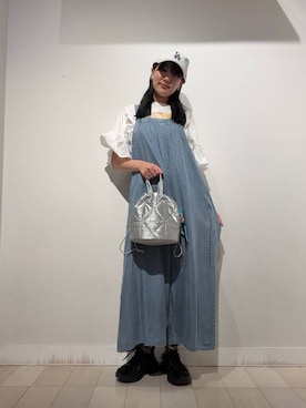 「アイテム（オールインワン・サロペット）」を使った、soyosukeさん（レディース・170cm）の秋コーディネート