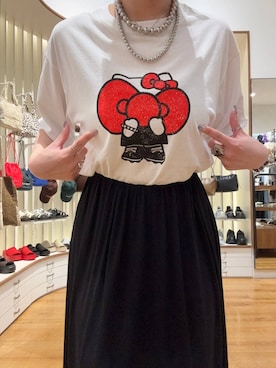 「アイテム（スカート、ブラック系）」を使った、soyosukeさん（レディース・170cm）の夏コーディネート