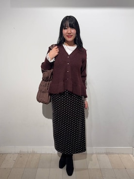 「アイテム（ネックレス）」を使った、soyosukeさん（レディース・170cm）の秋コーディネート