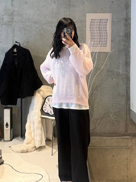 「アイテム（ネックレス）」を使った、soyosukeさん（レディース・170cm）の秋コーディネート