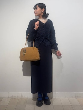 「アイテム（ボストンバッグ）」を使った、soyosukeさん（レディース・170cm）の秋コーディネート