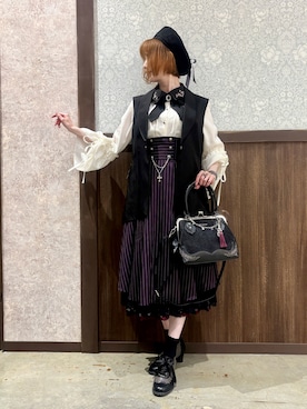 「アイテム（マフラー）」を使った、ハナミズキさん（レディース・158cm）の秋コーディネート