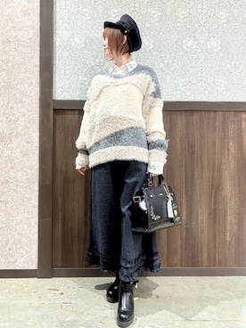 「REZEN（リゼン）のアイテム」を使った、ハナミズキさん（レディース・158cm）の冬コーディネート