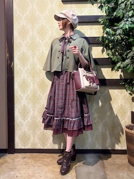 「アイテム（キャスケット）」を使った、ハナミズキさん（レディース・158cm）の夏コーディネート
