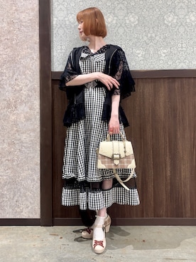 「axes femme（アクシーズファム）のアイテム」を使った、ハナミズキさん（レディース・158cm）の夏コーディネート