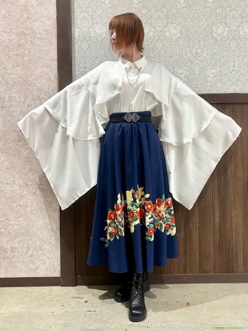 セール】椿柄スカート（スカート）｜axes femme（アクシーズファム）の