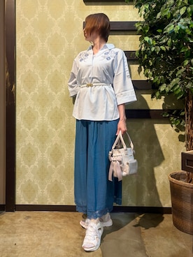 「axes femme（アクシーズファム）のアイテム」を使った、ハナミズキさん（レディース・158cm）の夏コーディネート