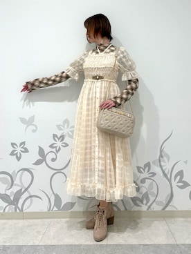 「アイテム（アンダーウェア）」を使った、ハナミズキさん（レディース・158cm）の夏コーディネート