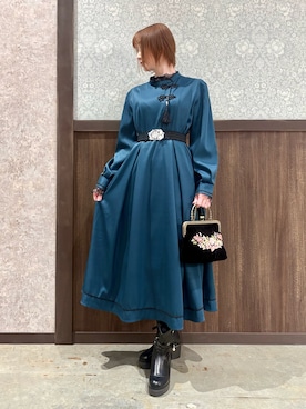 「アイテム（ワンピース/ドレス）」を使った、ハナミズキさん（レディース・158cm）の冬コーディネート