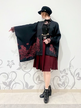 「アイテム（キャスケット）」を使った、ハナミズキさん（レディース・158cm）の夏コーディネート