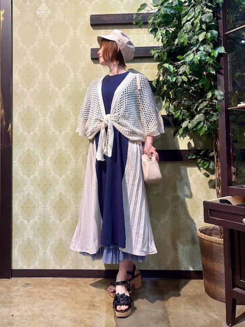 ★axes femme 冬物まとめ売り　クラシカル　ニット　ワンピース　カーデ リボンポケットニットカーデ | axes femme | axes femme online shop